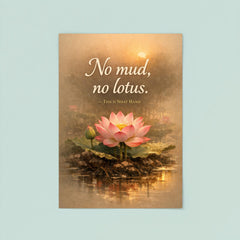 No mud no lotus Thich Nhat Hanh poster 8