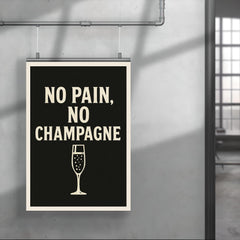 No pain no champagne poster 4