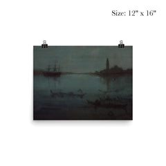 Nocturne in Blue and Silver - The Lagoon by James Abbott McNeill Whistler, 1880 poster 3