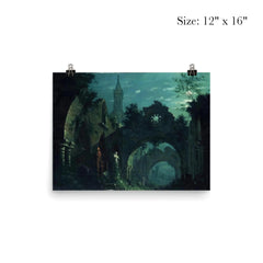 Nocturne with Architecture by Antonio Basoli, 1810 poster 3