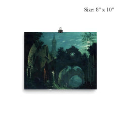 Nocturne with Architecture by Antonio Basoli, 1810 poster 4