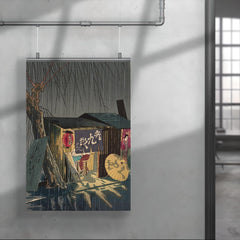 Noodle Restaurant on a Rainy Night by Tokuriki Tomikichiro poster 4