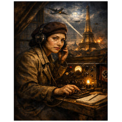 Noor Inayat Khan wireless set in occupied Paris jigsaw puzzle