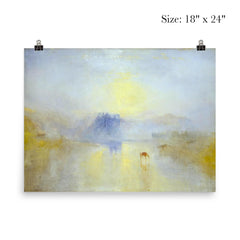 Norham Castle, Sunrise by J M W Turner poster 5