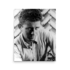 Norman Mailer poster on a plain backdrop in size 16"x20".