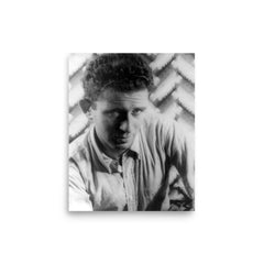 Norman Mailer poster on a plain backdrop in size 8"x10".