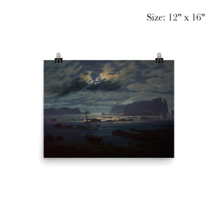Northern Sea in the Moonlight by Caspar David Friedrich, 1824 poster 3