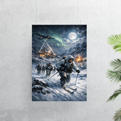 Norwegian heavy water saboteurs crossing winter plateau poster 7