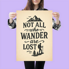 Not all who wander are lost poster 3