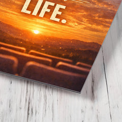Not everyone deserves front row seats to your life metal print mockup