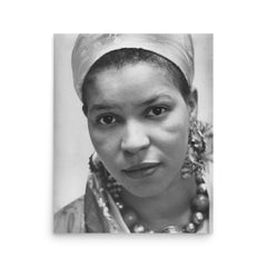 Ntozake Shange poster on a plain backdrop in size 16"x20".