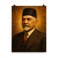 Nuri al Said poster on a plain backdrop in size 8"x10".