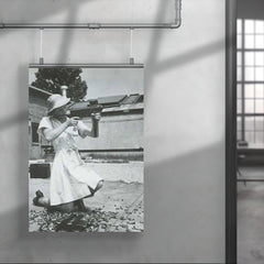 Nurse with an M-3 Grease Gun, WWII 1940s poster 4