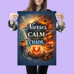 Nurses carry calm into chaos poster 3
