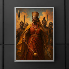 Nzinga of Ndongo with warrior attendants poster 5