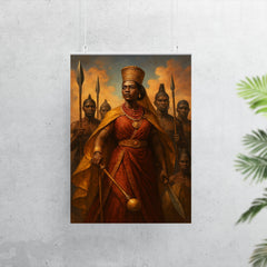 Nzinga of Ndongo with warrior attendants poster 7