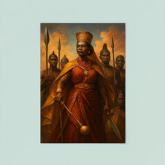 Nzinga of Ndongo with warrior attendants poster 8