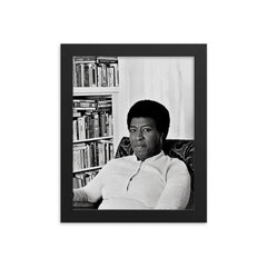Octavia Butler framed print on a plain backdrop in size 8"x10".
