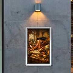 Octopus natural philosopher in Dutch golden age study poster 2