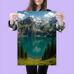 Oeschinen Lake Switzerland poster 3