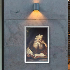 Old Man Reading a Book by Joseph Malachy Kavanagh poster 2
