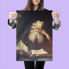 Old Man Reading a Book by Joseph Malachy Kavanagh poster 3
