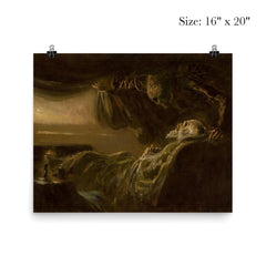 Old Man's Death by Laszlo Mednyanszky, 1890 poster 2