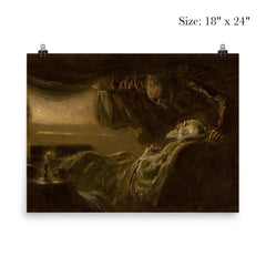 Old Man's Death by Laszlo Mednyanszky, 1890 poster 5