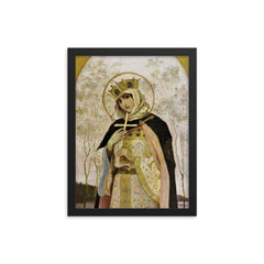 Olga of Kiev framed print on a plain backdrop in size 12"x16".