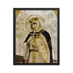 Olga of Kiev framed print on a plain backdrop in size 16"x20".