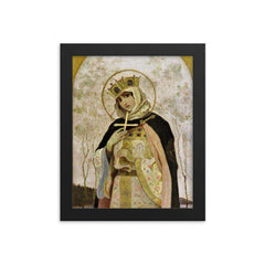 Olga of Kiev framed print on a plain backdrop in size 8"x10".