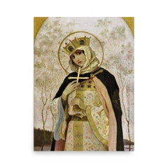 Olga of Kiev poster on a plain backdrop in size 18"x24".