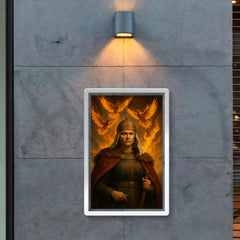 Olga of Kyiv before flaming tribute pigeons poster 2