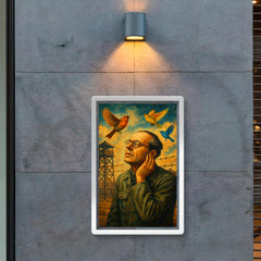 Olivier Messiaen hearing birds in prison camp poster 2