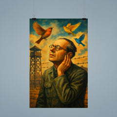 Olivier Messiaen hearing birds in prison camp poster 9