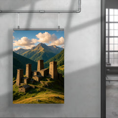 Omalo Towers Tusheti Georgia poster 4