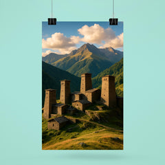 Omalo Towers Tusheti Georgia poster 6