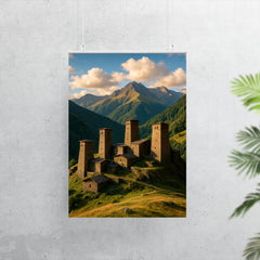 Omalo Towers Tusheti Georgia poster 7