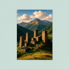 Omalo Towers Tusheti Georgia poster 8