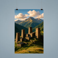 Omalo Towers Tusheti Georgia poster 9