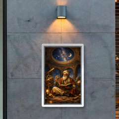 Omar Khayyam under celestial observatory dome poster 2
