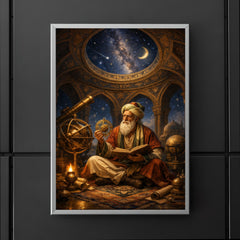 Omar Khayyam under celestial observatory dome poster 5