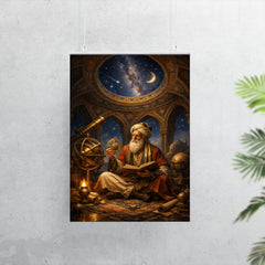 Omar Khayyam under celestial observatory dome poster 7