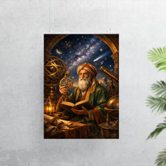 Omar Khayyam under celestial observatory instruments poster 7
