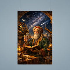 Omar Khayyam under celestial observatory instruments poster 9