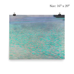 On Lake Attersee by Gustav Klimt, 1900 poster 2