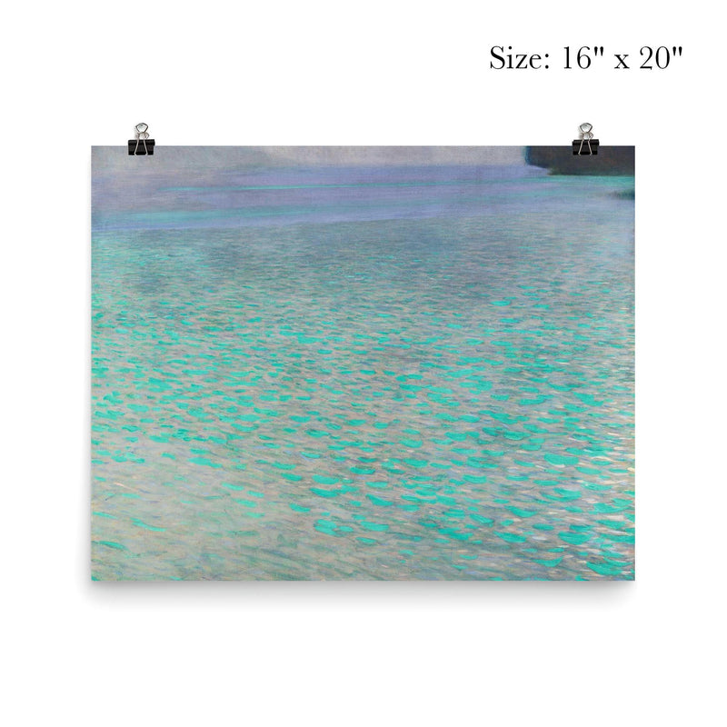 On Lake Attersee by Gustav Klimt, 1900 poster 2