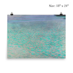 On Lake Attersee by Gustav Klimt, 1900 poster 5