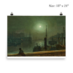 On the Clyde by John Atkinson Grimshaw, 1879 poster 5