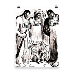 One Day She Will Wake Up by Robert Berkeley, 1925 poster on a plain backdrop in size 8"x10".